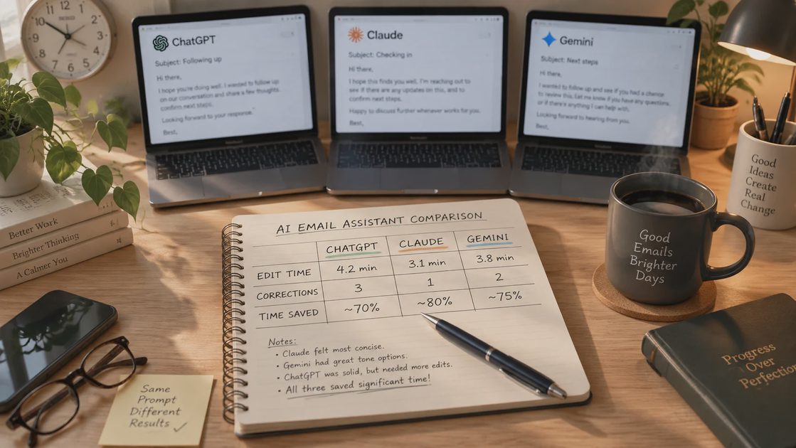 ChatGPT vs. Claude vs. Gemini for a Real Workplace Emai
